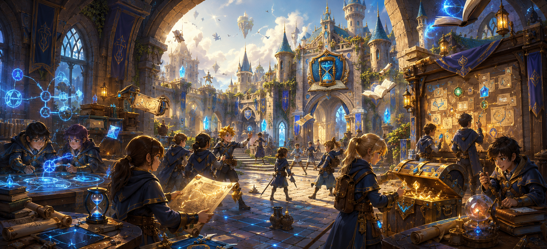 ChronoQuest fantasy banner for articles about school gamification and teaching